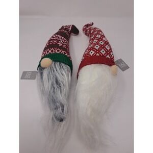 Set Of 2 Raz Imports Gnome Christmas Ornaments New With Tags